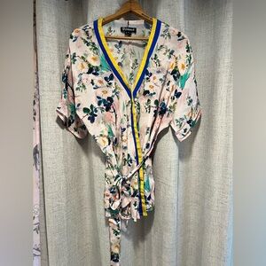 Floral Kimono Wrap Top